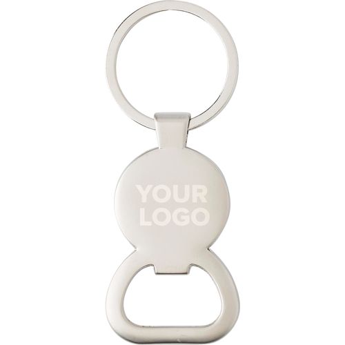Porte-clés en métal avec décapsuleur Soren Porte-clés en métal avec décapsuleur Soren