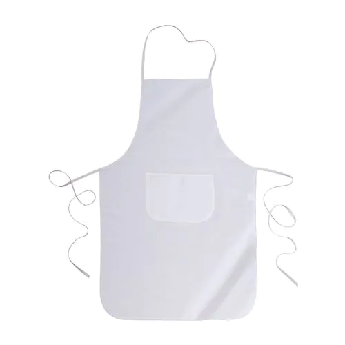 30% cotton/70% polyester (160 g/m2) cooking apron with front pocket, 60 x 92 cm 30% cotton/70% polyester (160 g/m2) cooking apron with front pocket, 60 x 92 cm