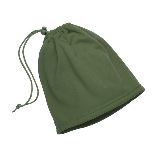Calentador de cuello de poliéster de 210 g/unidad. Con cordón que lo convierte en gorro Calentador de cuello de poliéster de 210 g/unidad. Con cordón que lo convierte en gorro