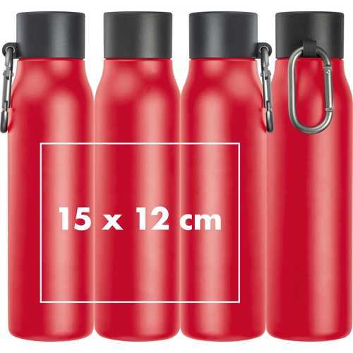 Drinking bottle with carabiner, 600ml Drinking bottle with carabiner, 600ml
