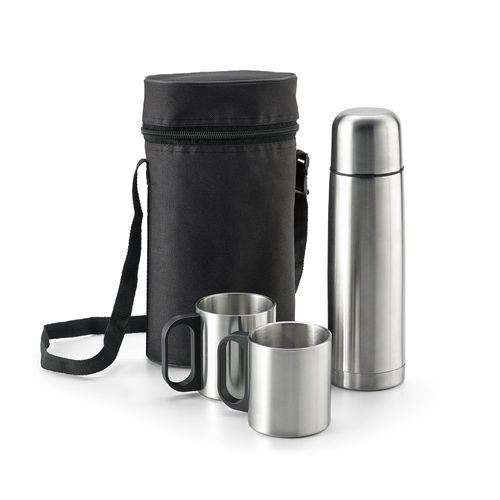 DURANT. Set con thermos e tazze in acciaio inossidabile DURANT. Set con thermos e tazze in acciaio inossidabile