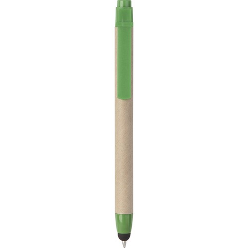 TOUCH SCREEN BALLPOINT PEN IN PLASTIC AND RECYCLED CARDBOARD