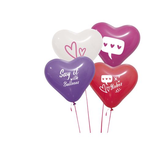 heart shaped latex balloon