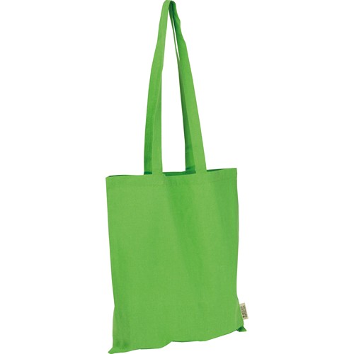 Bolsa de algodón con asas largas fabricada con algodón reciclado y RPET Bolsa de algodón con asas largas fabricada con algodón reciclado y RPET