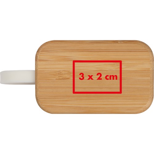 Casque découte Bluetooth dans un emballage en bois