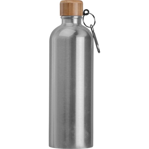 Drinkfles van rvs met karabijnhaak, 750 ml