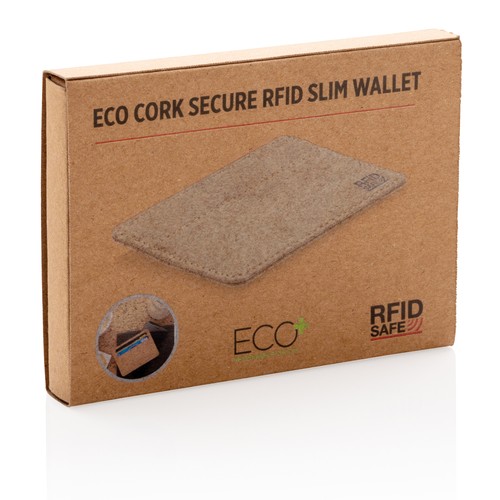 Cork secure RFID slim wallet Cork secure RFID slim wallet