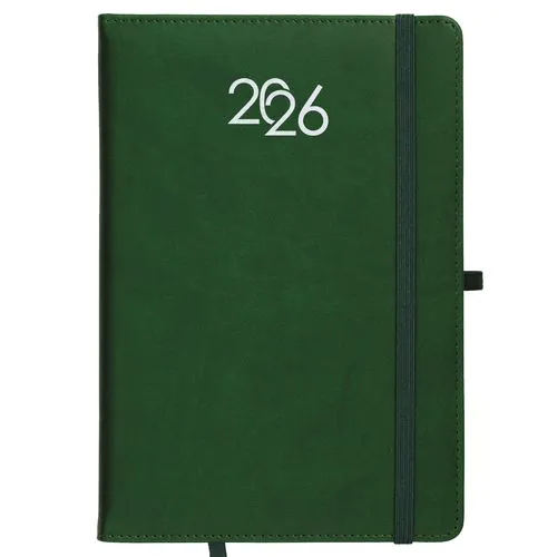 Agenda journalier 2026, couverture rigide en PU thermocollé avec piqûres sur les bords Agenda journalier 2026, couverture rigide en PU thermocollé avec piqûres sur les bords