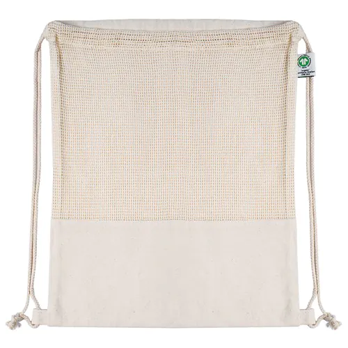 NATURAL KNAPSACK IN 100% ORGANIC COTTON (300 gr/m²) NATURAL KNAPSACK IN 100% ORGANIC COTTON (300 gr/m²)