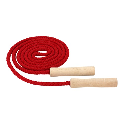 Skipping rope with handles - cotton in special colors
