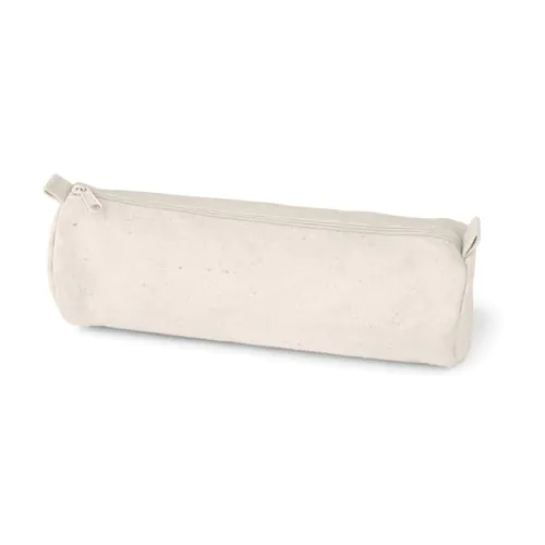 SCHOOLI. 100% cotton canvas pencil case (290 g/m²) with a cylindrical design