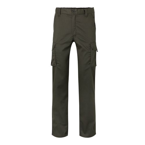 VL PAN. Pantalon stretch, multipoches (290g/m²), en coton (46%), EME (38%) et polyester (16%)