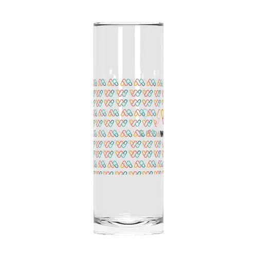 Op maat gemaakt ondoorzichtig wit “Long Lime” tuboglas - Digitale bedrukking