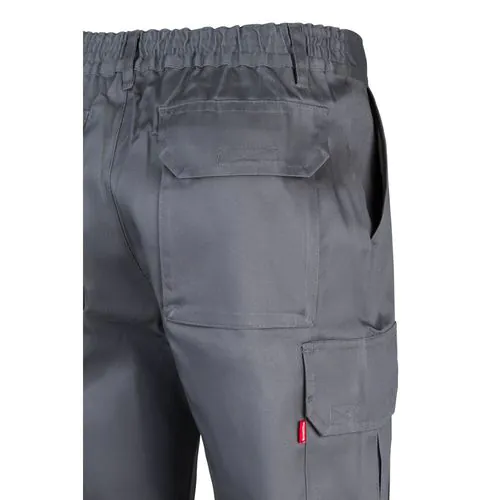 VL MABON. Pantalon sergé, multipoches (200g/m²), en coton (35%) et polyester (65%)