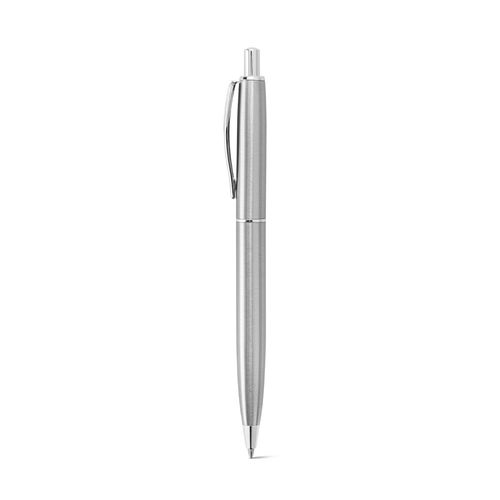 DOOLI. Stylo à bille en acier inoxydable (53 % recyclé), avec corps brillant