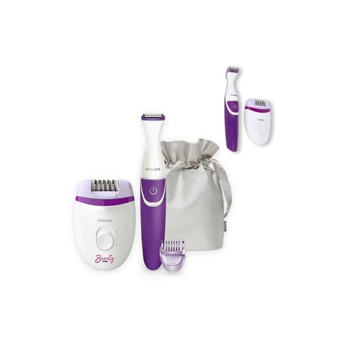 BRP505|Philips Satinelle compact corded epilator and cordless bikini trimmer