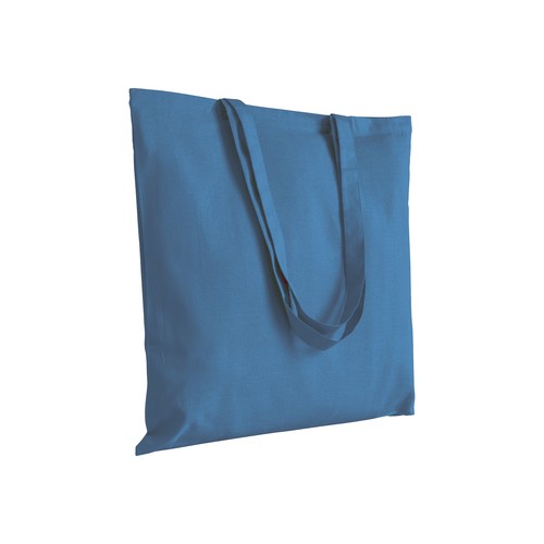 Plain-coloured shopper bag in 140 g/m2 recycled cotton. GRS certified Plain-coloured shopper bag in 140 g/m2 recycled cotton. GRS certified