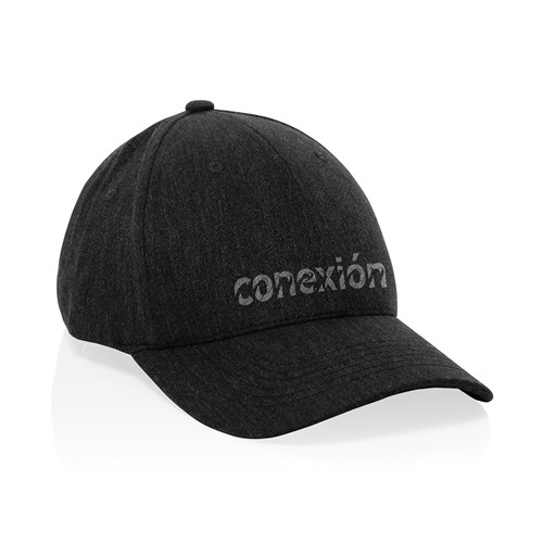 Gorra 6 paneles tejido jaspeado reciclado Milo AWARE™200 gr