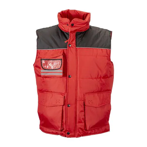 Gilet imbottito di poliestere impermeabilizzato