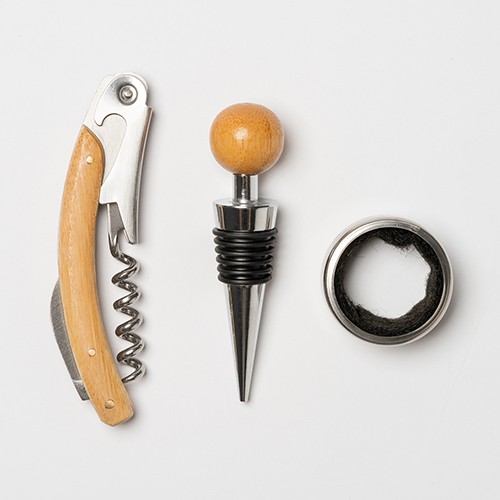 Ensemble de vin avec accessoires en acier inoxydab Barra