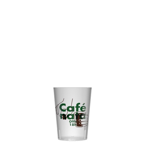 Personalised 10 cl Reusable Plastic Cup - Digital Print
