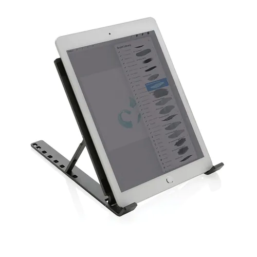 Terra RCS recycled aluminium universal laptop/tablet stand Terra RCS recycled aluminium universal laptop/tablet stand