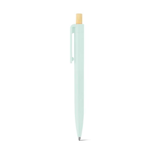 ZARA. Stylo à bille en ABS recyclé (100% rABS) avec bouton en bambou