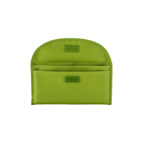 600D polyester document pouch with two pockets and velcro closure