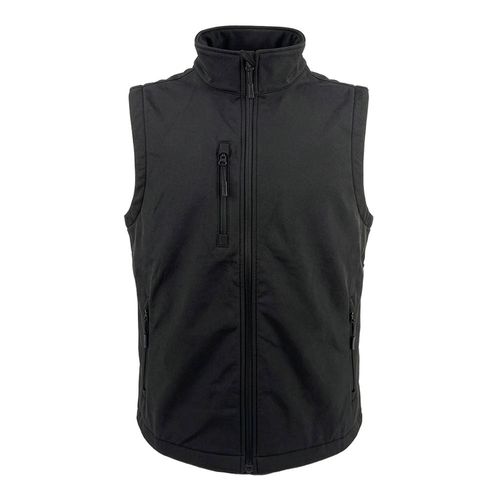 Unisex softshell vest in regenerated fabric 280 g/m2 Unisex softshell vest in regenerated fabric 280 g/m2