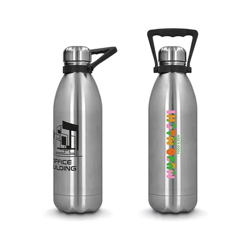 BOUTEILLE GOURDE ISOTHERME DOUBLE-PAROI INOX AVEC 1,5 L BOUTEILLE GOURDE ISOTHERME DOUBLE-PAROI INOX AVEC 1,5 L