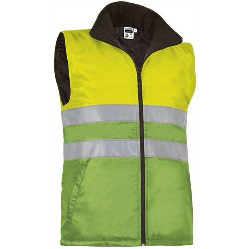 bodywarmervest met reflecterende strepen