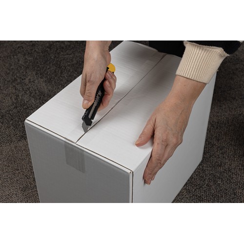 Refillable RCS recycled plastic snap-off knife