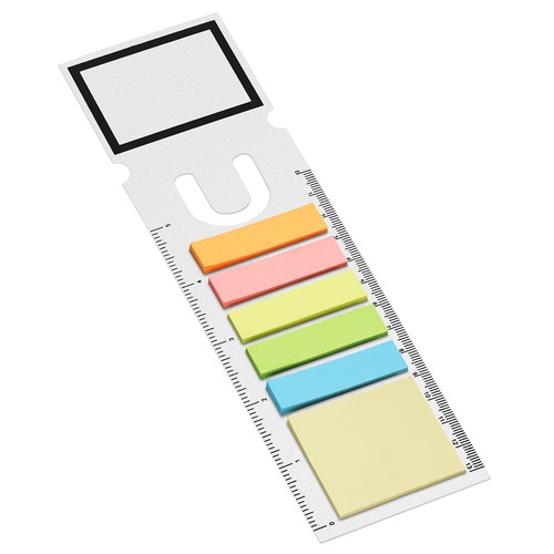 Zelfklevende memoblaadjes met boekenlegger Zelfklevende memoblaadjes met boekenlegger