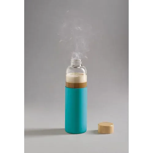 DAKAR. Bouteille 600mL en bambou et verre borosilicate
