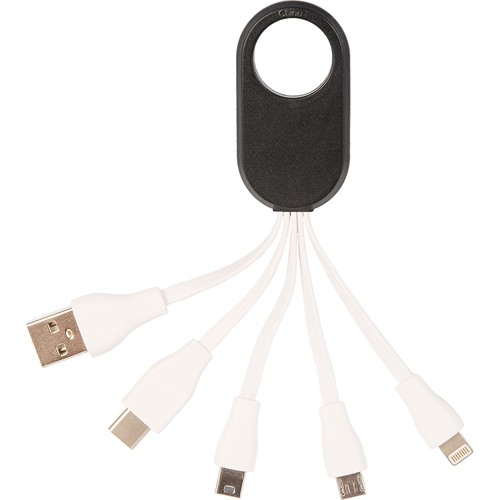 CABLE 4 EN 1 EN PLASTIQUE POUR RECHARGE