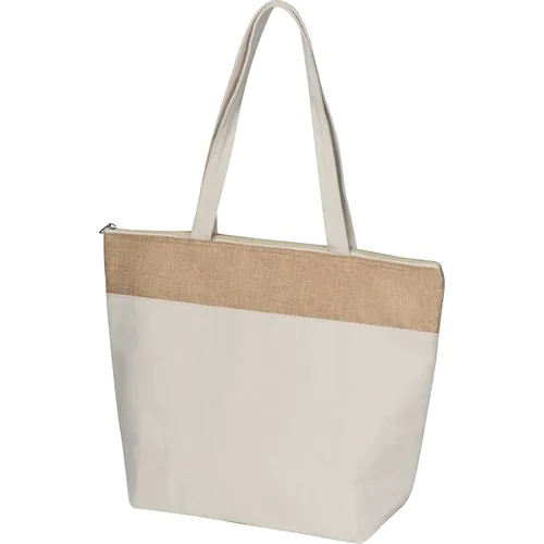 Kühltasche aus Baumwolle und Jute Kühltasche aus Baumwolle und Jute