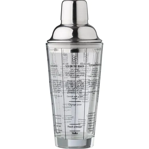 Glass cocktail shaker (400 ml) Adela