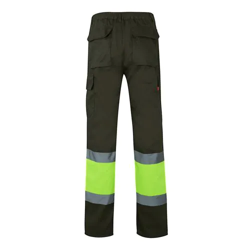 VL POSEIDON. Two-tone multi-pocket twill trousers (210g/m²), in cotton (20%) and polyester (80%)