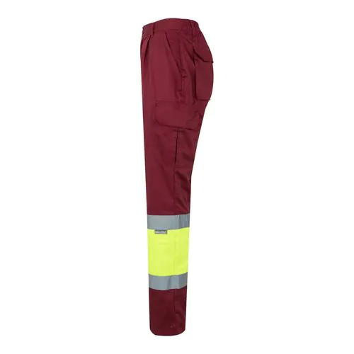 VL ATHENA. Pantaloni in twill bicolore, foderati, con diverse tasche, in cotone (20%) e poliestere (80%)