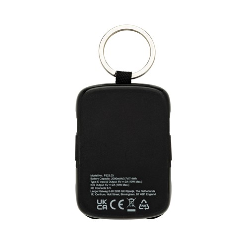 Nexo RCS keychain 2000 mah powerbank with integrated cables