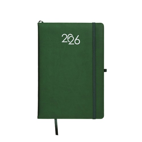 Agenda hebdomadaire 2026, couverture rigide en PU thermocollé avec piqûres Agenda hebdomadaire 2026, couverture rigide en PU thermocollé avec piqûres