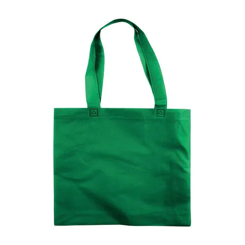 Bolsa de tejido sin tejer termosoldado, asas largas y fuelle