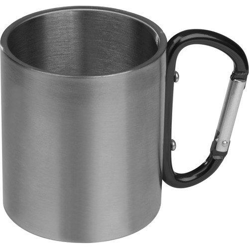 Tasse en métal avec mousqueton