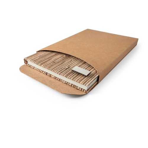 NERUDA. A5 notepad with hardcover made from natural straw fibres NERUDA. A5 notepad with hardcover made from natural straw fibres