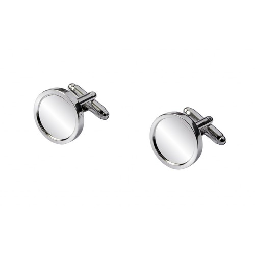 CUFFLINKS ROUND WITH HOLLOW