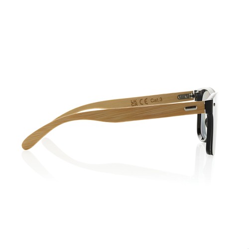 Prism RCS recycled plastic sunglasses with bamboo frame Prism RCS recycled plastic sunglasses with bamboo frame