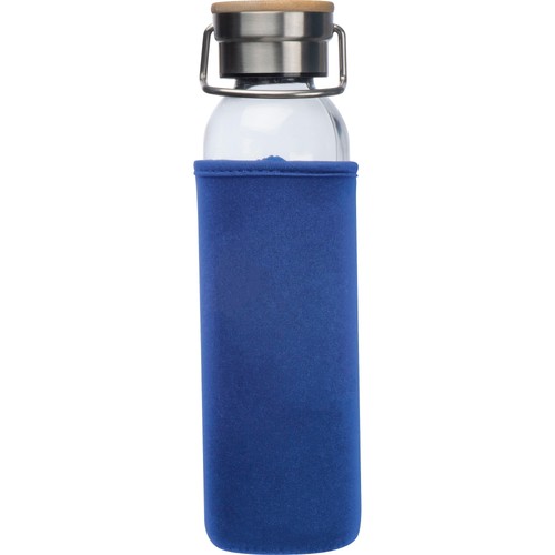 Glass bottle with neoprene sleeve, 600ml