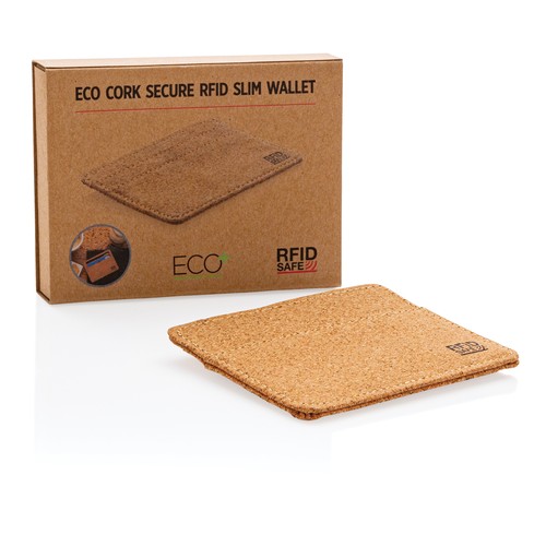 Cork secure RFID slim wallet Cork secure RFID slim wallet