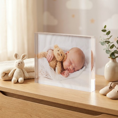 Custom Acrylic Photo Blocks - Crystal-Clear, Made to Order Custom Acrylic Photo Blocks - Crystal-Clear, Made to Order