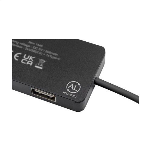 Tecco GRS Recycled Alu USB Hub Tecco GRS Recycled Alu USB Hub